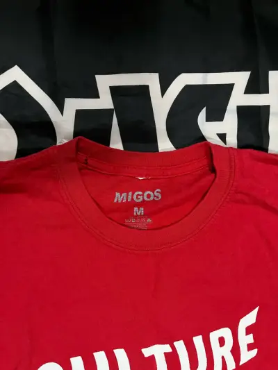 Polera roja Migos 'Culture' unisex - miniatura 4