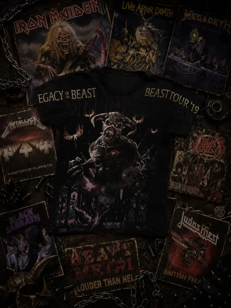 Polera Iron Maiden Full Print Legacy Of The Beast - 1