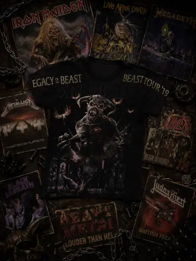 Polera Iron Maiden Full Print Legacy Of The Beast - miniatura 1