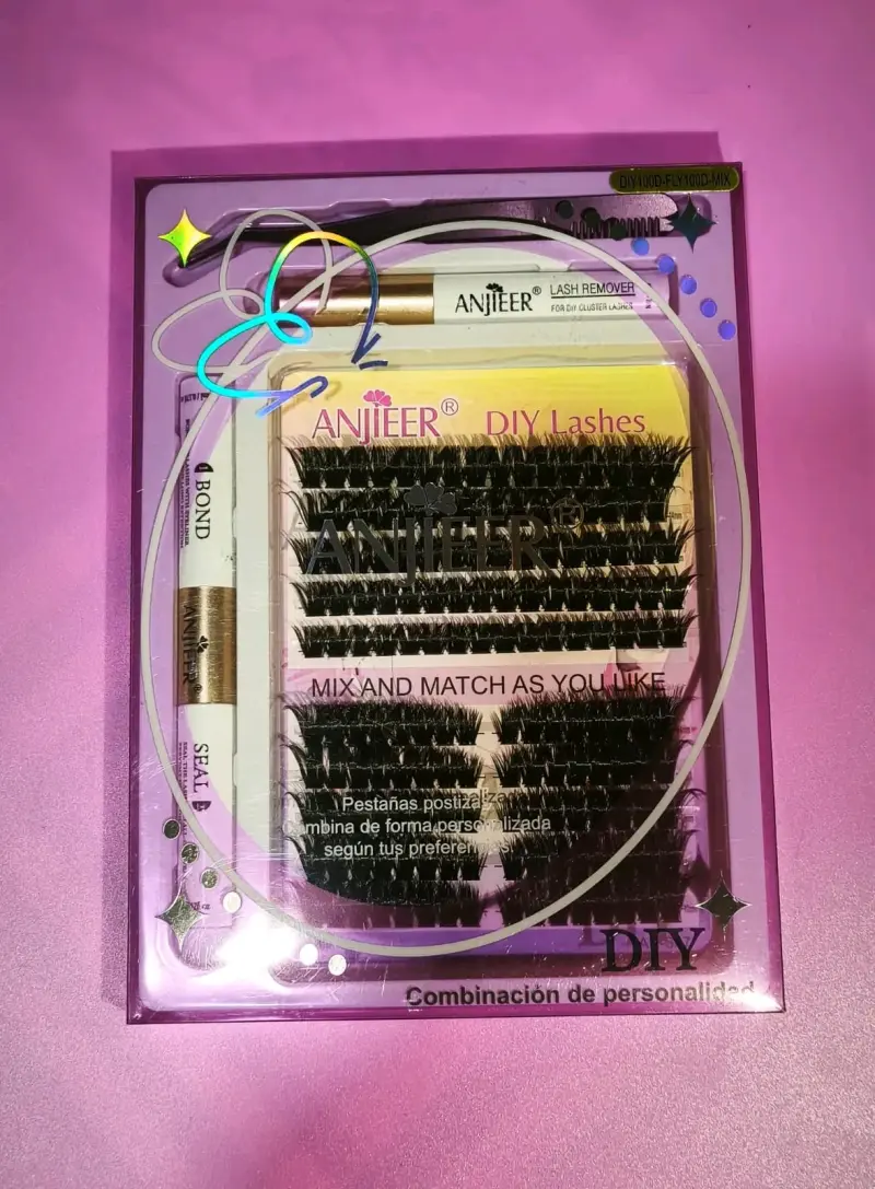 Kit de Pestañas Postizas DIY Anjieer - 1