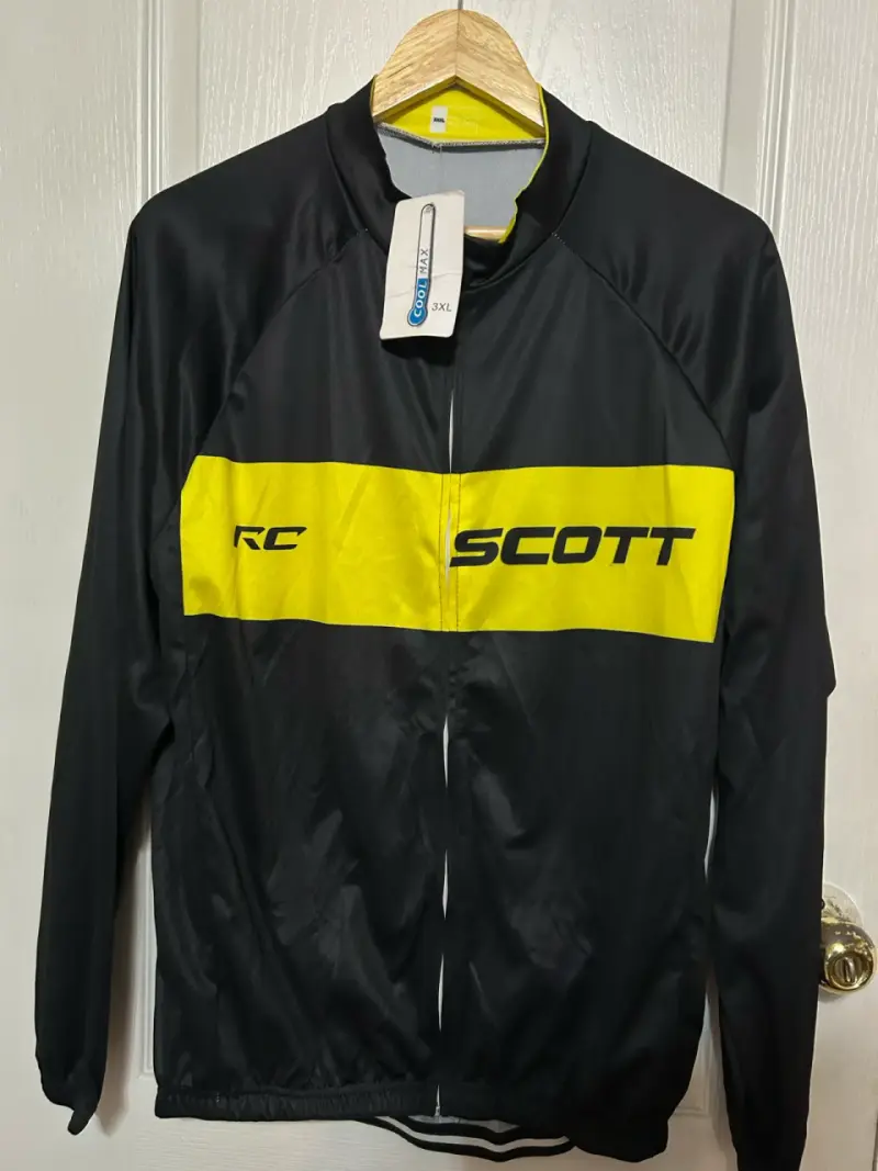 Chaqueta de ciclismo Scott RC negra y amarilla - 1