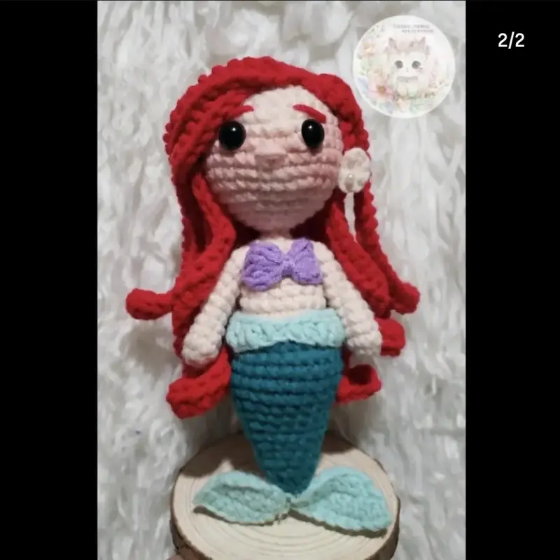 Muñeca amigurumi hecha a mano colorida - 2