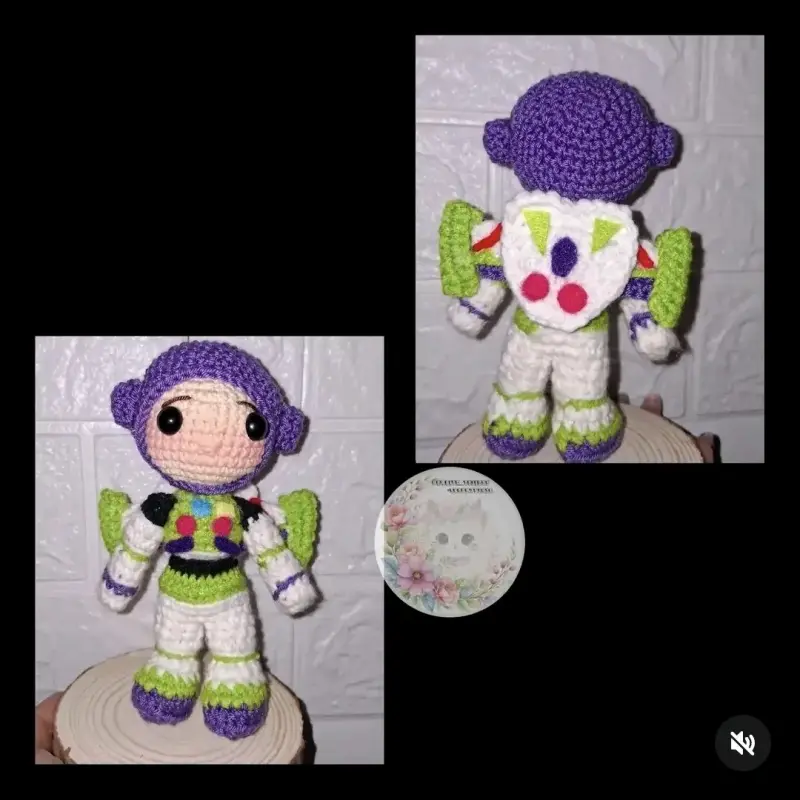 Muñeca amigurumi hecha a mano colorida - 3