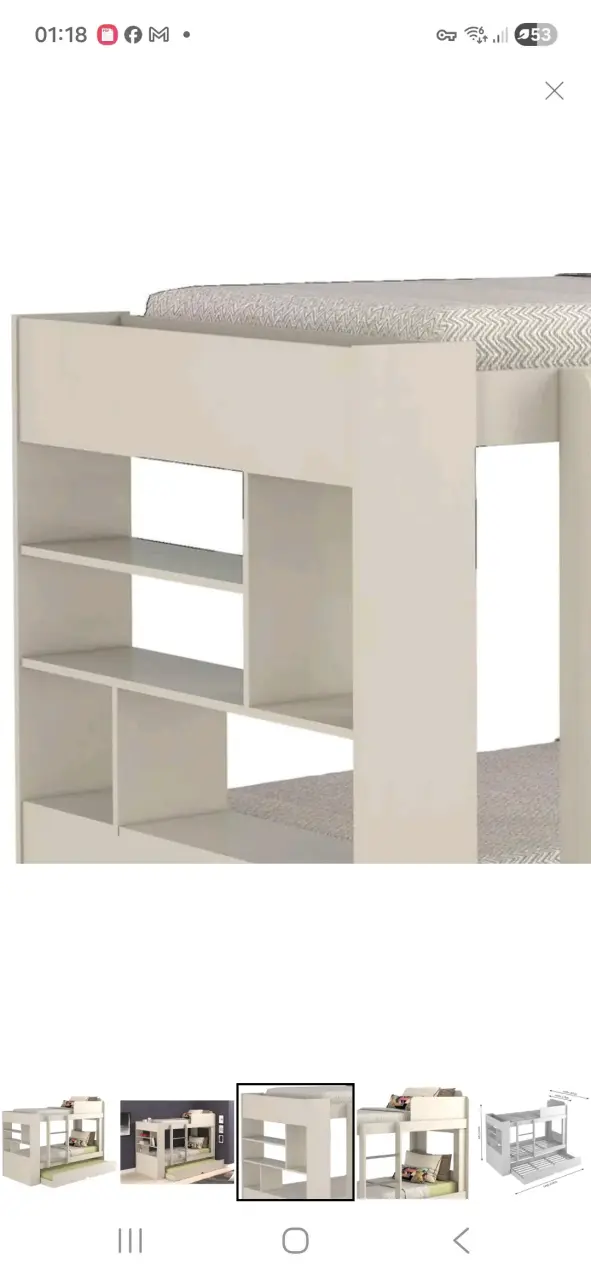 Camarote 1.5 con cajonera y estantería - 3