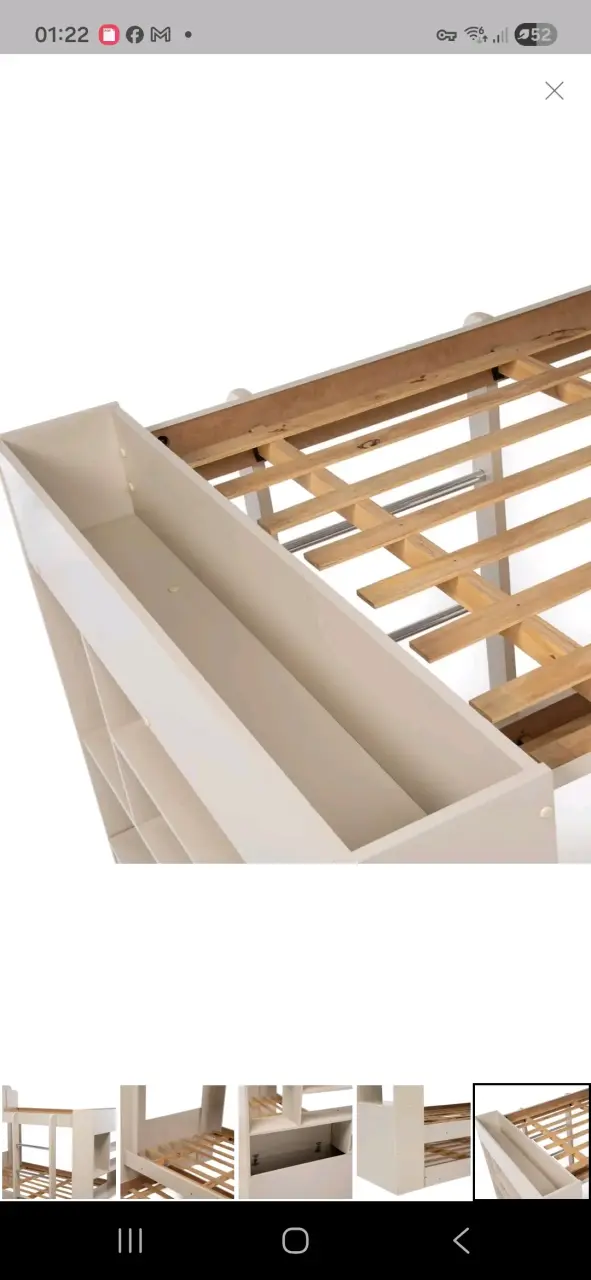 Camarote 1.5 con cajonera y estantería - 5
