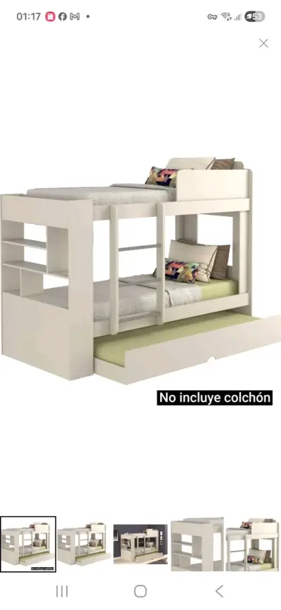 Camarote 1.5 con cajonera y estantería - miniatura 6