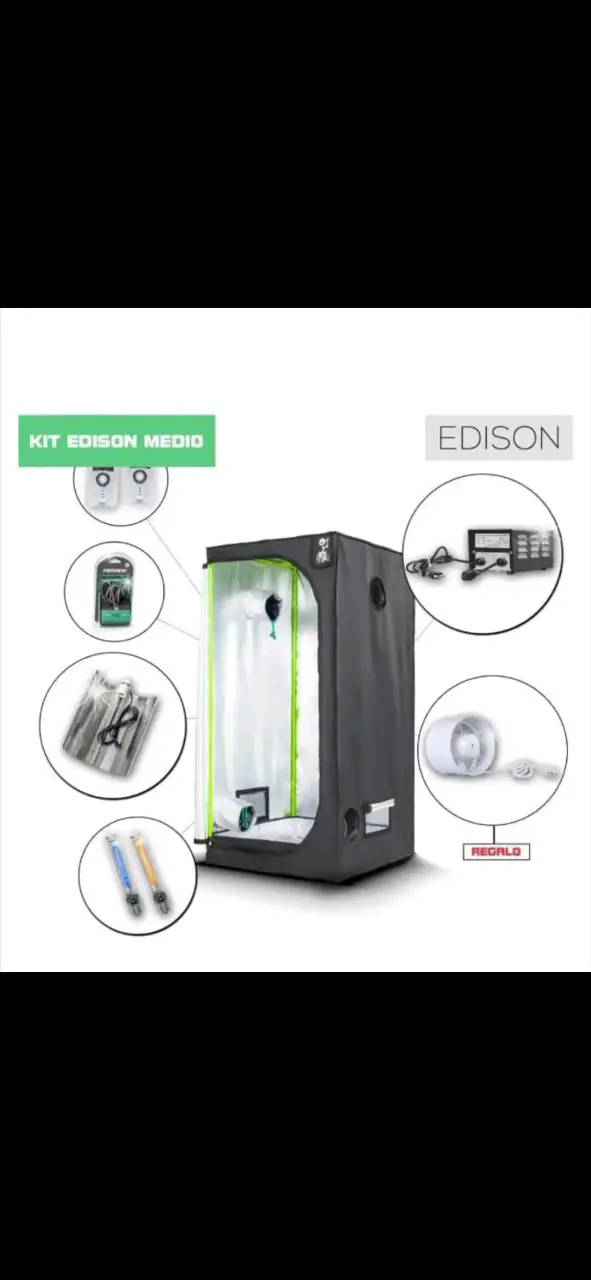 Kit de Cultivo Indoor Edison 80-250w Medio - 1