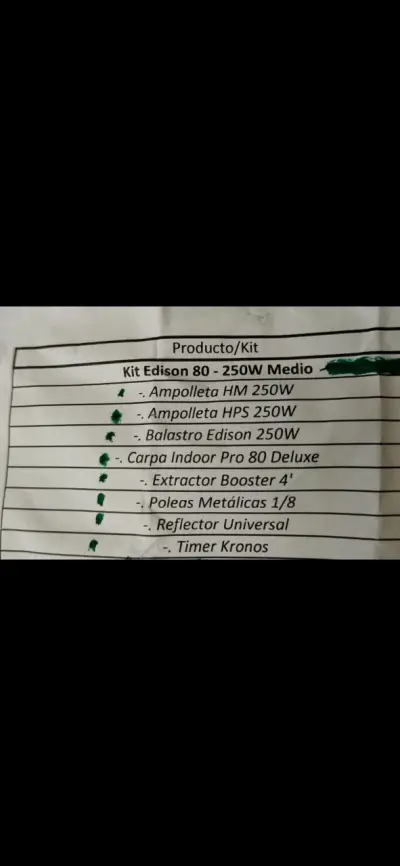 Kit de Cultivo Indoor Edison 80-250w Medio - miniatura 6