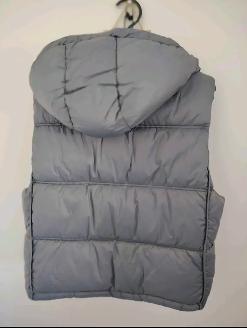 Parka acolchada gris para hombre talla M - 2