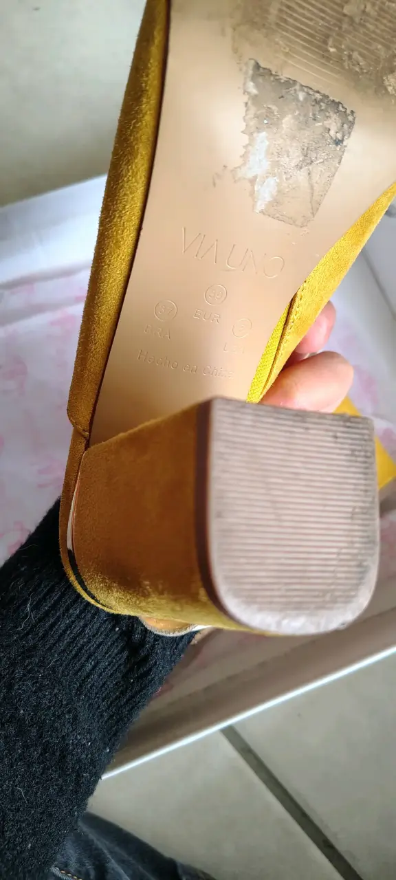 Sandalias de tacón alto amarillas para mujer - 6