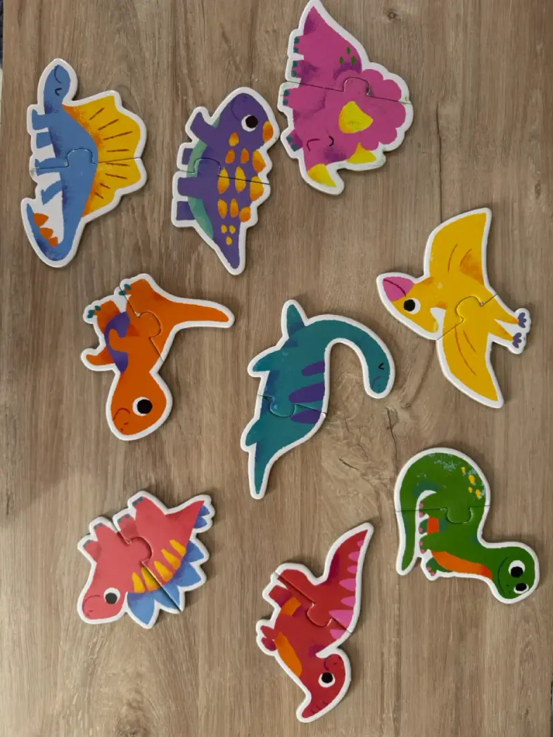 Set de rompecabezas de dinosaurios para niños