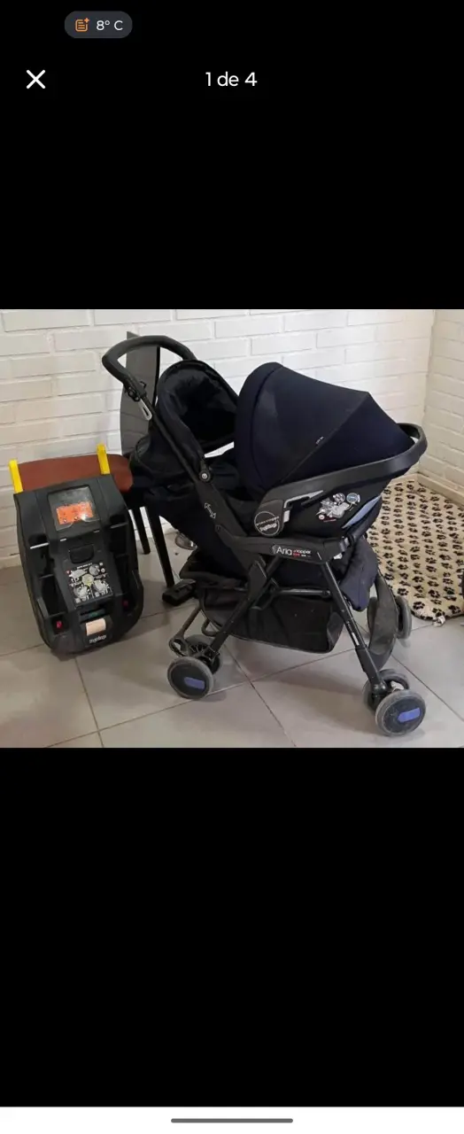 Coche de bebé Peg Perego Aria con silla para auto