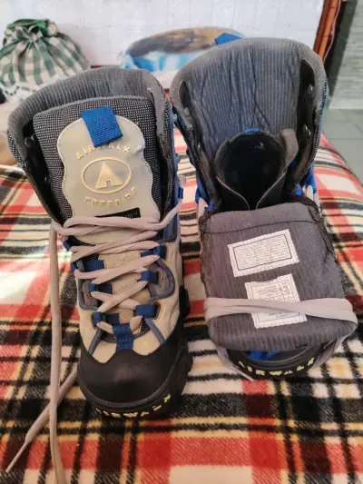 Botas de snowboard Airwalk grises y azules - miniatura 3