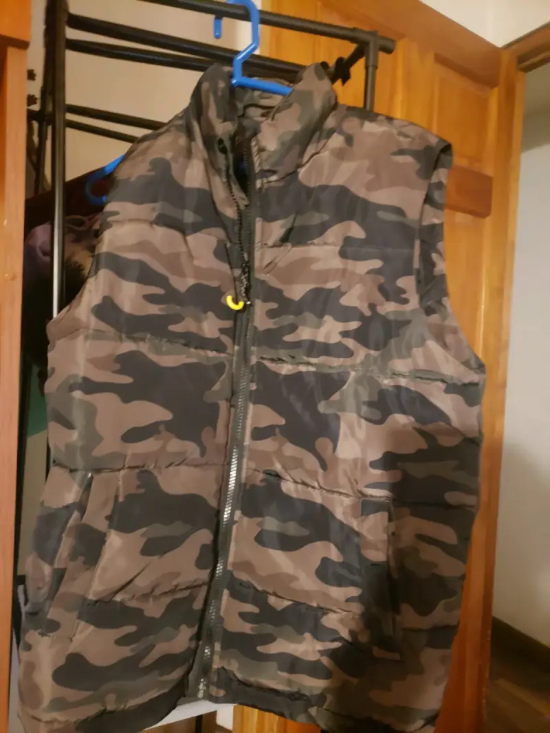 Chaleco sin mangas camuflado para hombre