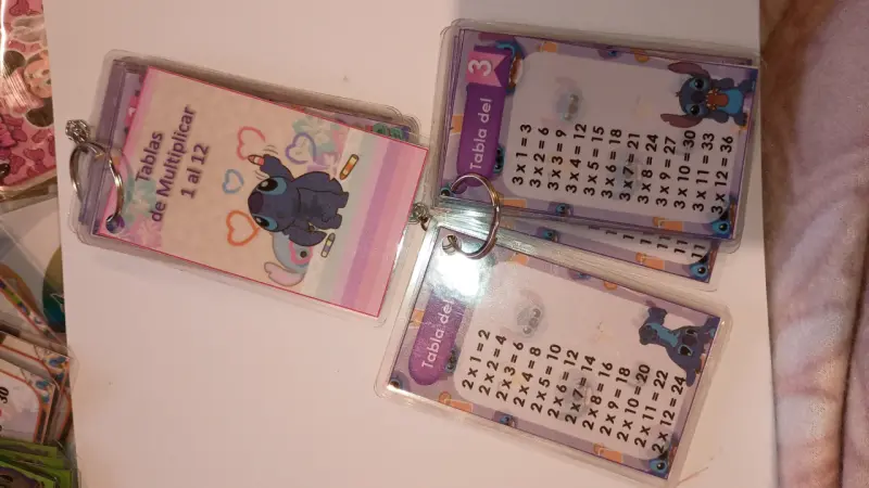 Llavero educativo con tablas de multiplicar - 2