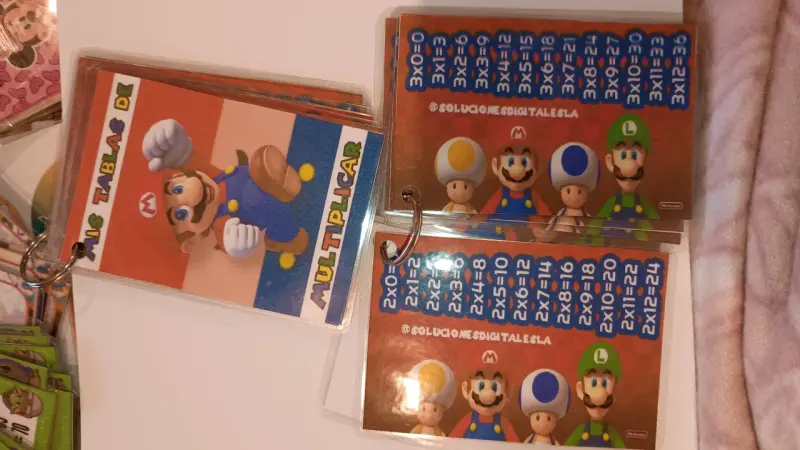 Llavero educativo con tablas de multiplicar - 3