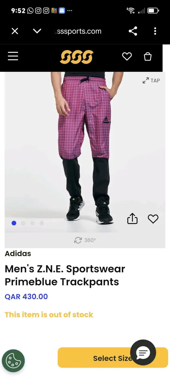 Pantalones deportivos Adidas morados y negros - 6
