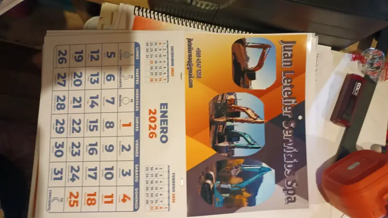 Calendario de pared 2026 o 2027 - 2
