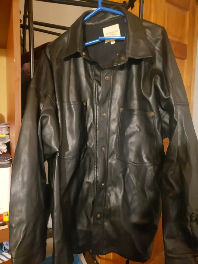 Chaqueta de cuero negra Regatta