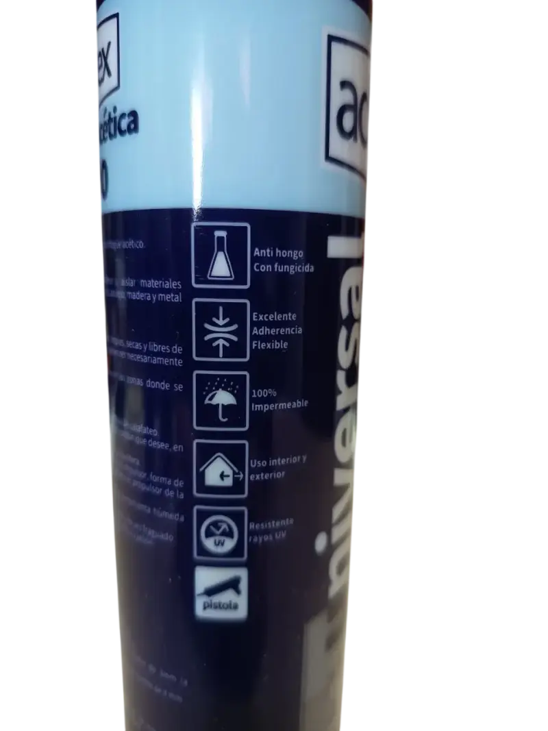 Pack 4 Siliconas Acetica Aderex 280ml - 4