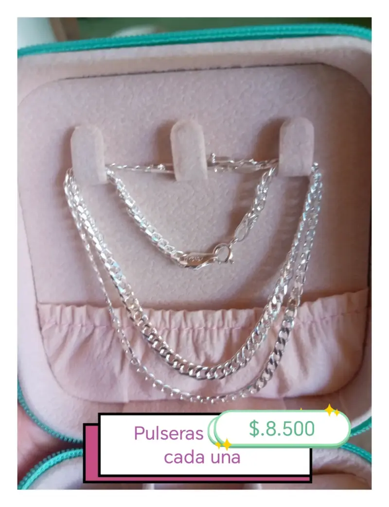Pulsera de plata elegante para mujer