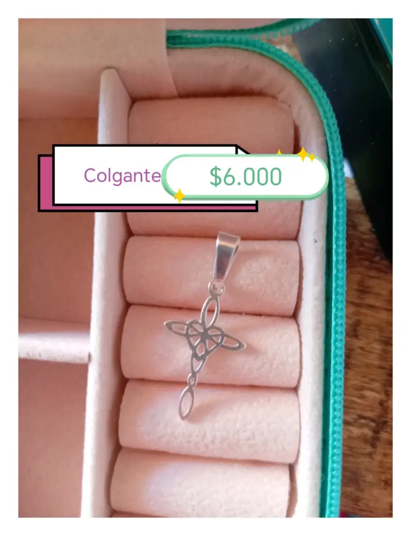 Colgante de plata con diseño celta - 1