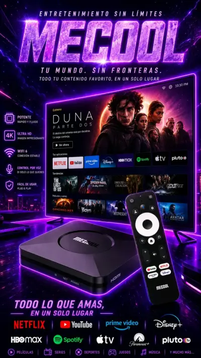 Reproductor de Streaming MECOOL con Control Remoto - miniatura 1