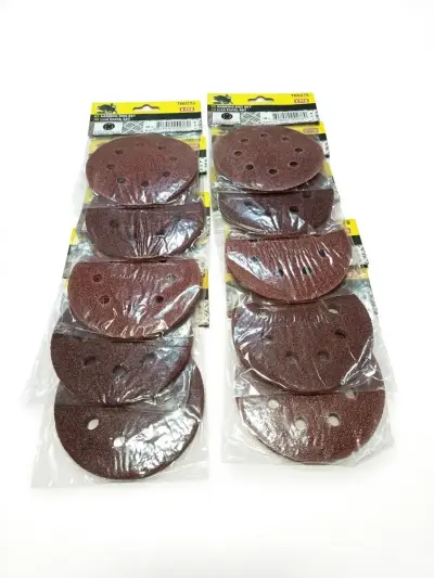 Pack 10 Paquetes Lija Velcro 115mm (50u) - miniatura 1
