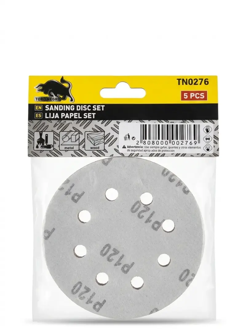 Pack 10 Paquetes Lija Velcro 115mm (50u) - 3
