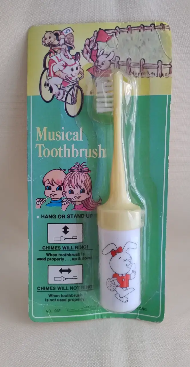 Cepillo dientes musical infantil Vintage Años 80 - 1