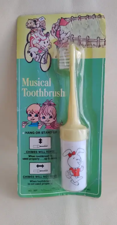 Cepillo dientes musical infantil Vintage Años 80 - miniatura 1