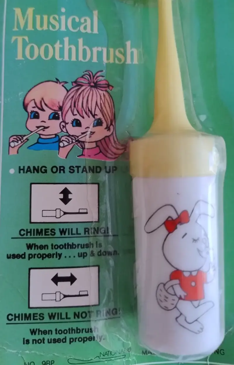 Cepillo dientes musical infantil Vintage Años 80 - 3
