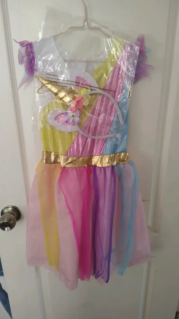 Disfraz de hada multicolor para niña - 1