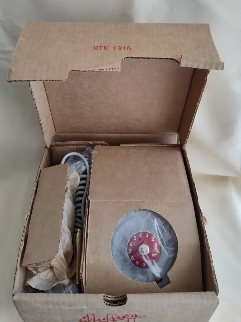 Teléfono antiguo de disco gris Nuevo en Caja ¡¡¡¡¡ - 2