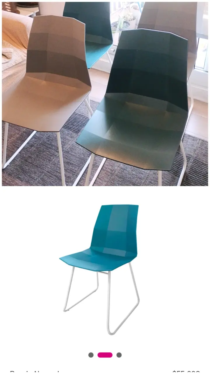 Set de 4 sillas modernas de comedor - 2