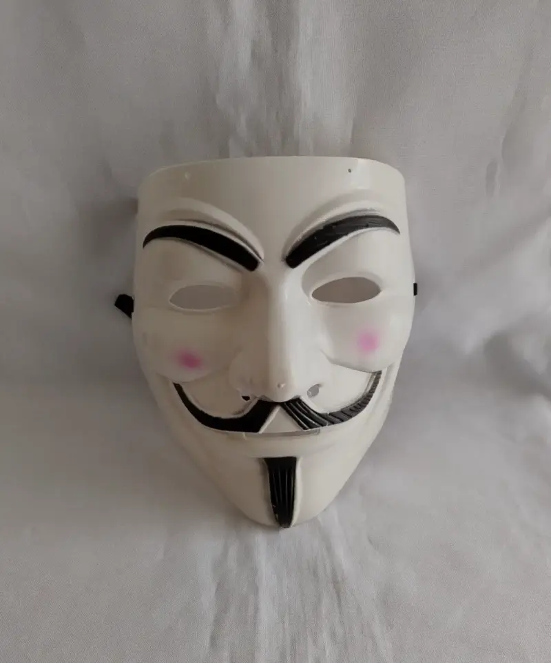 Máscara Vendetta de Disfraz Blanca - 1
