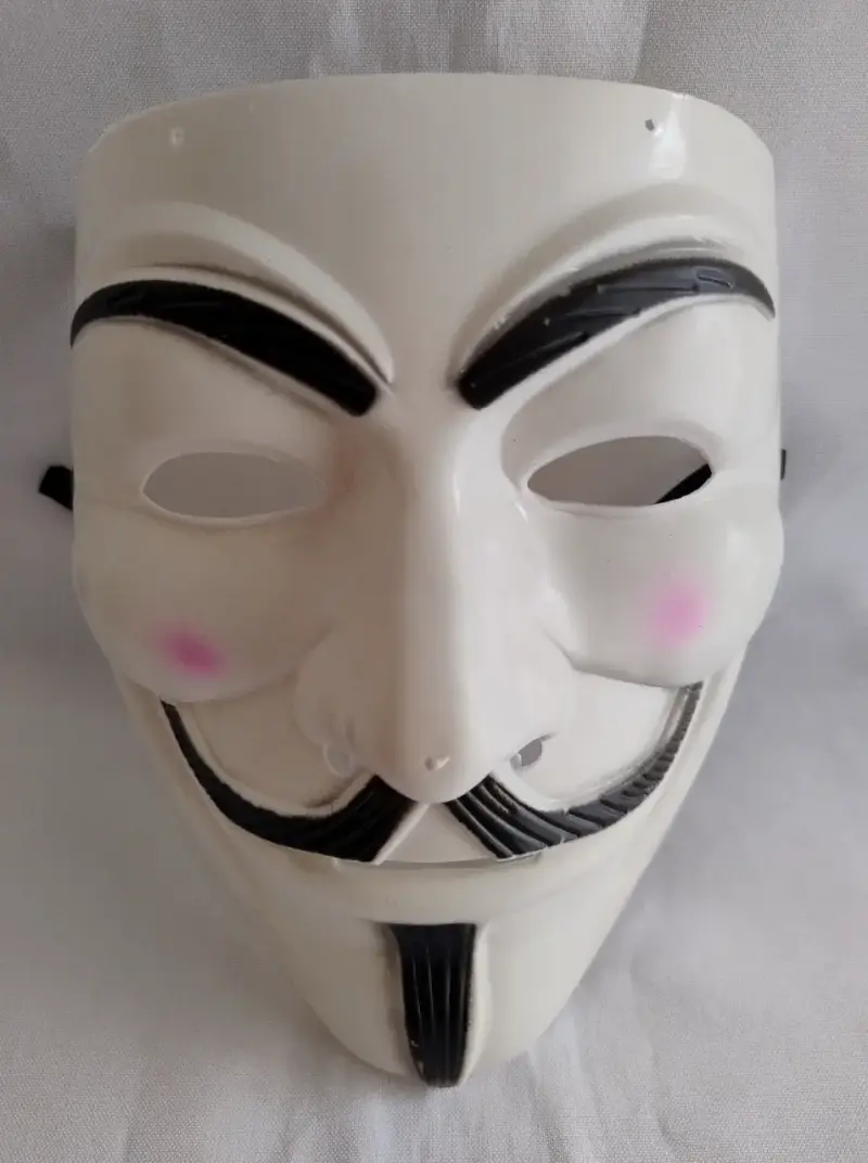 Máscara Vendetta de Disfraz Blanca - 4