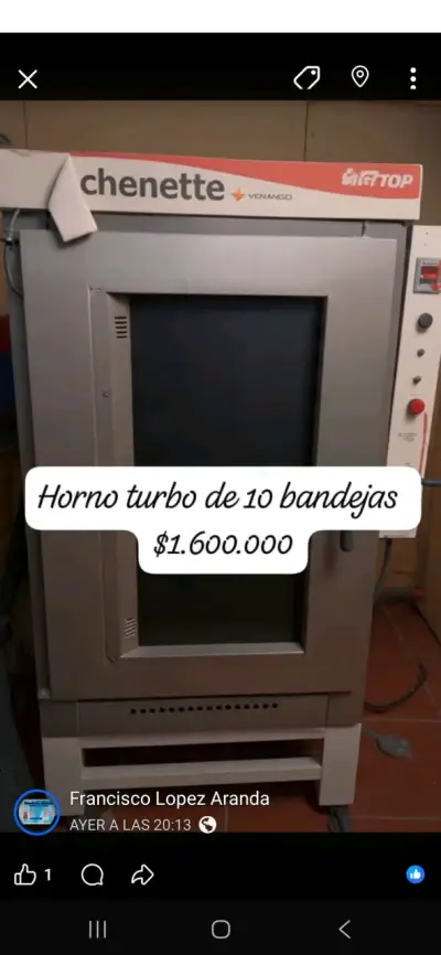 Horno turbo de 10 bandejas Chenette - miniatura 1