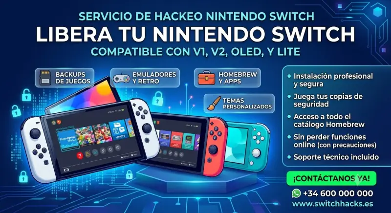 Servicio de Hackeo para Nintendo Switch