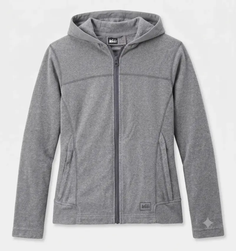Polar REI Women's Fleece Hooded Talla S - 1