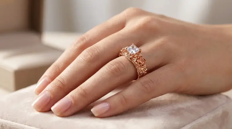 Anillo Vintage "Promesa de Rosas" – Edición Gold - 2
