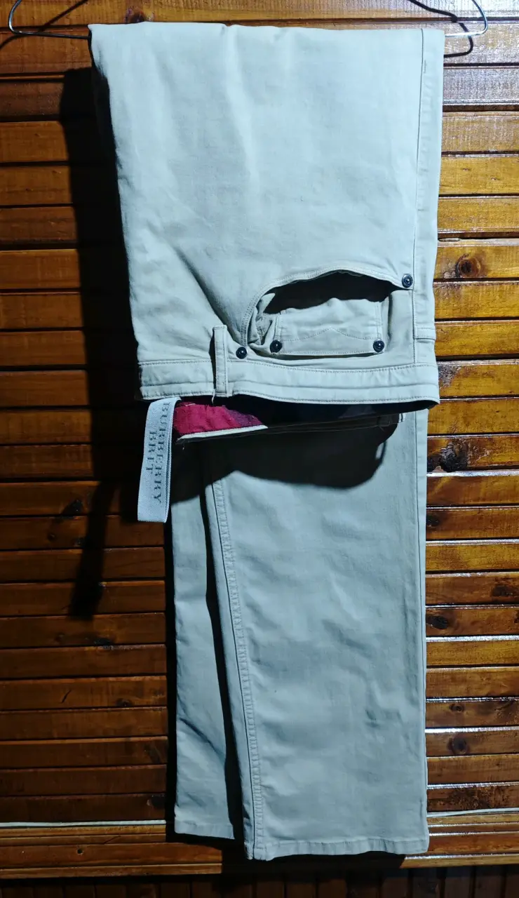 Pantalon burberry brit beige talla 48 buen estado - 6