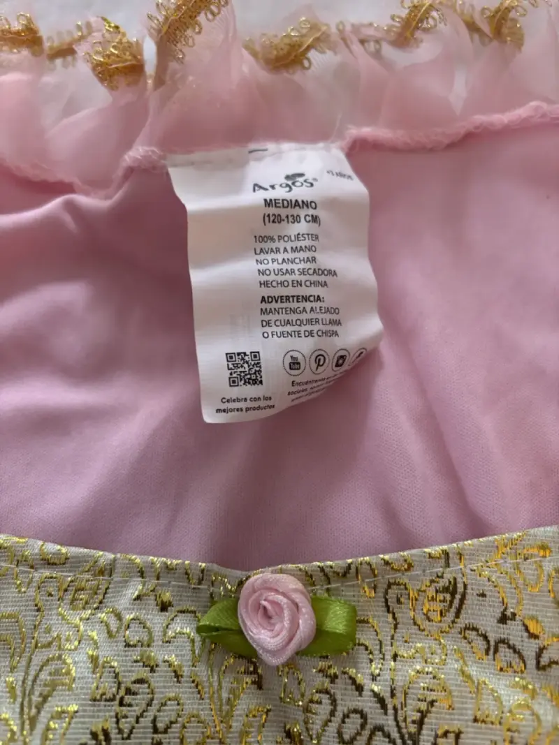 Disfraz de princesa rosa para niña - 2