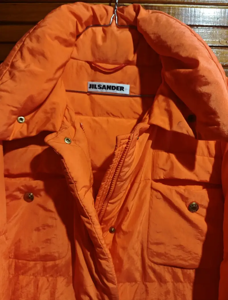 Parca plumas naranja Jil Sander archivo impecable - 4