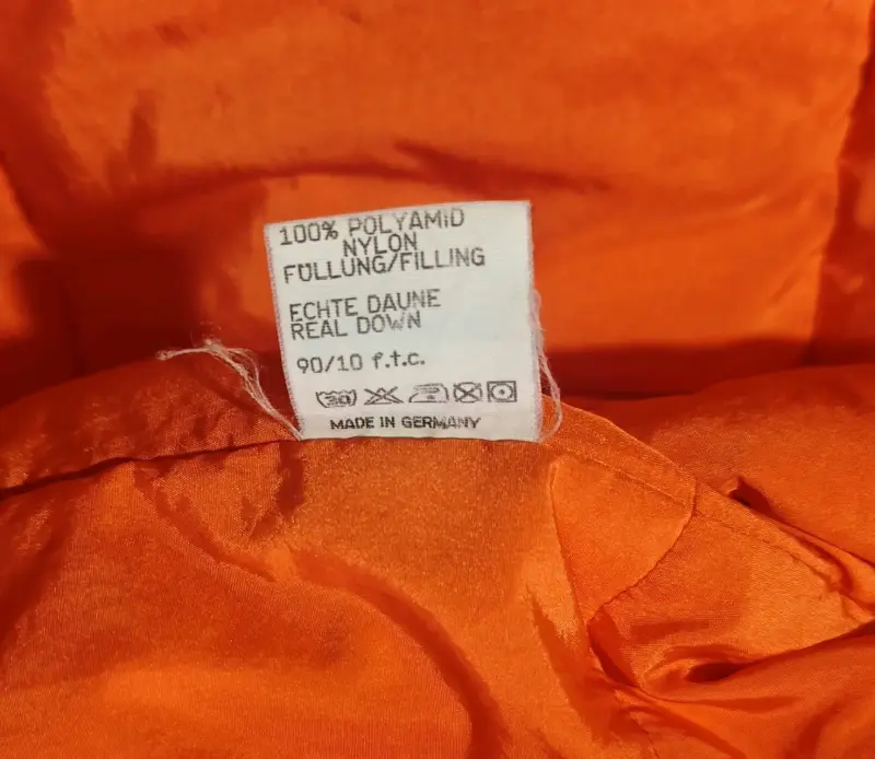 Parca plumas naranja Jil Sander archivo impecable - 6