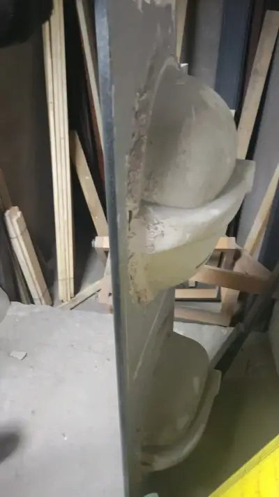 Lavamanos doble de cerámica con cubierta - miniatura 3