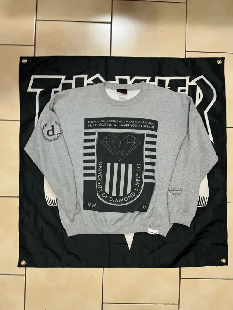 Crewneck gris Diamond Supply Co. - 2