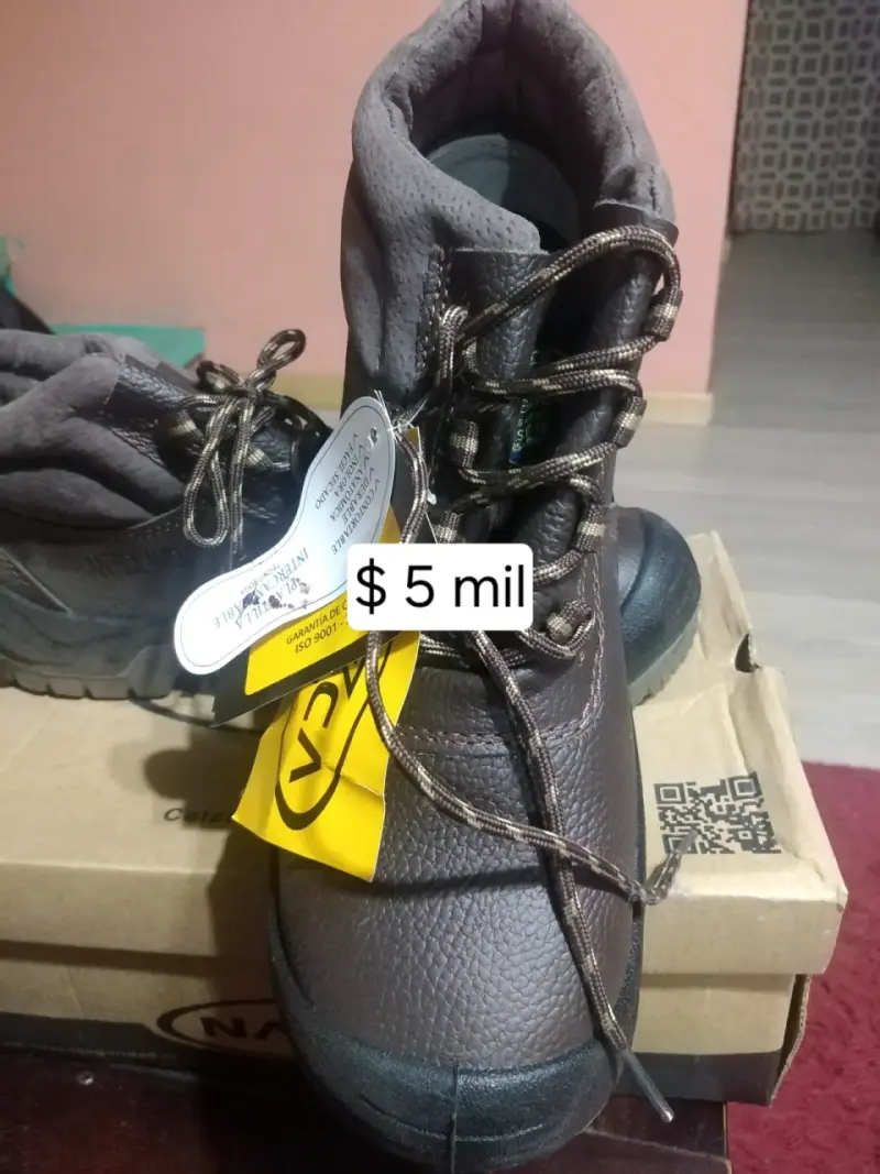 Botas de seguridad marrones con puntera de acero - 2