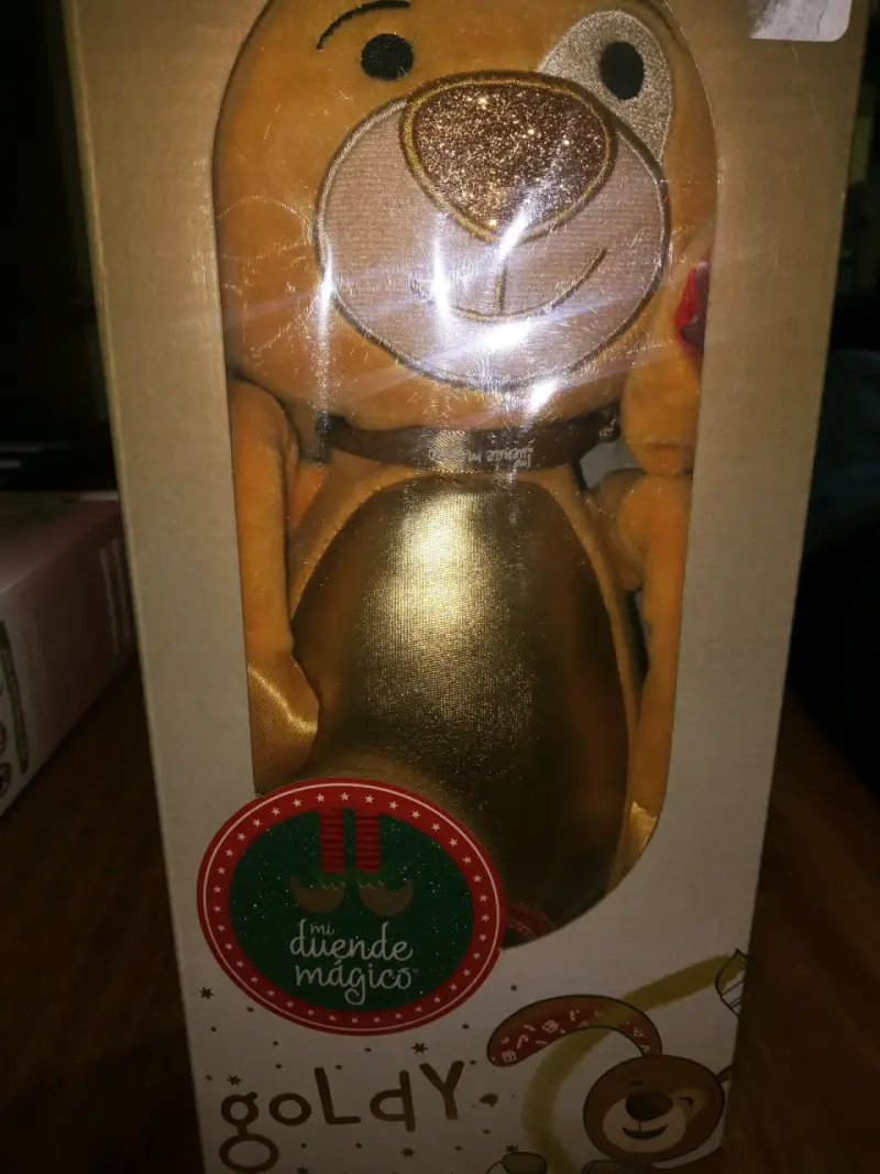 Peluche Goldy Mi Duende Mágico con Brillo