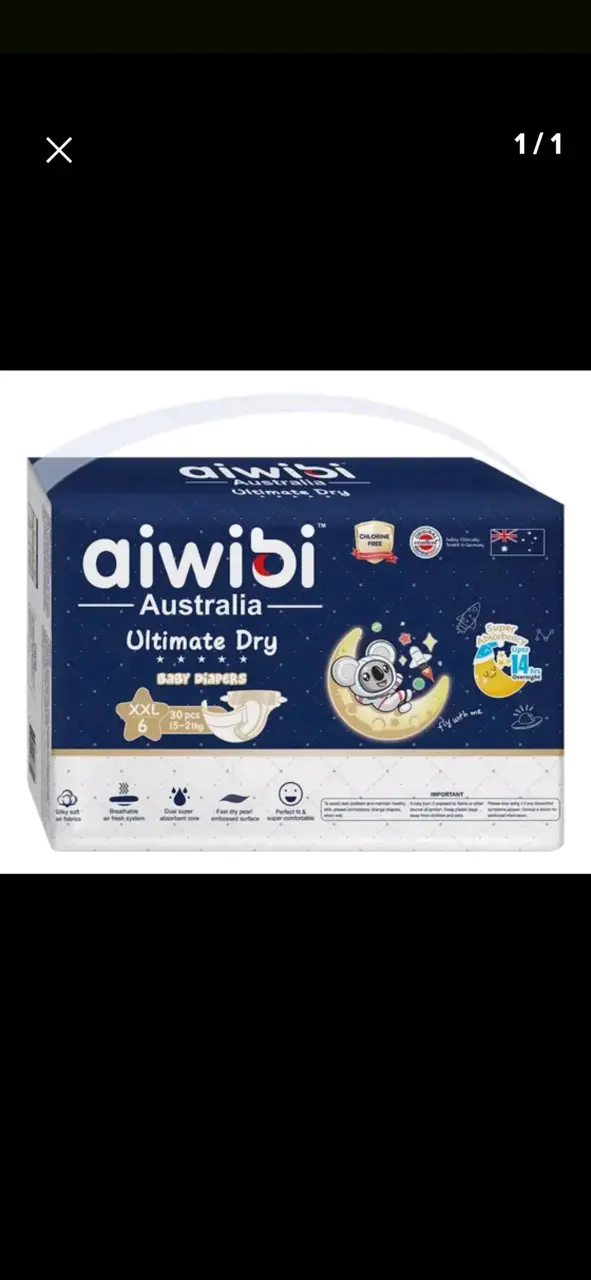 Pañales Aiwibi Ultimate Dry XXL 30 Unidades - 2